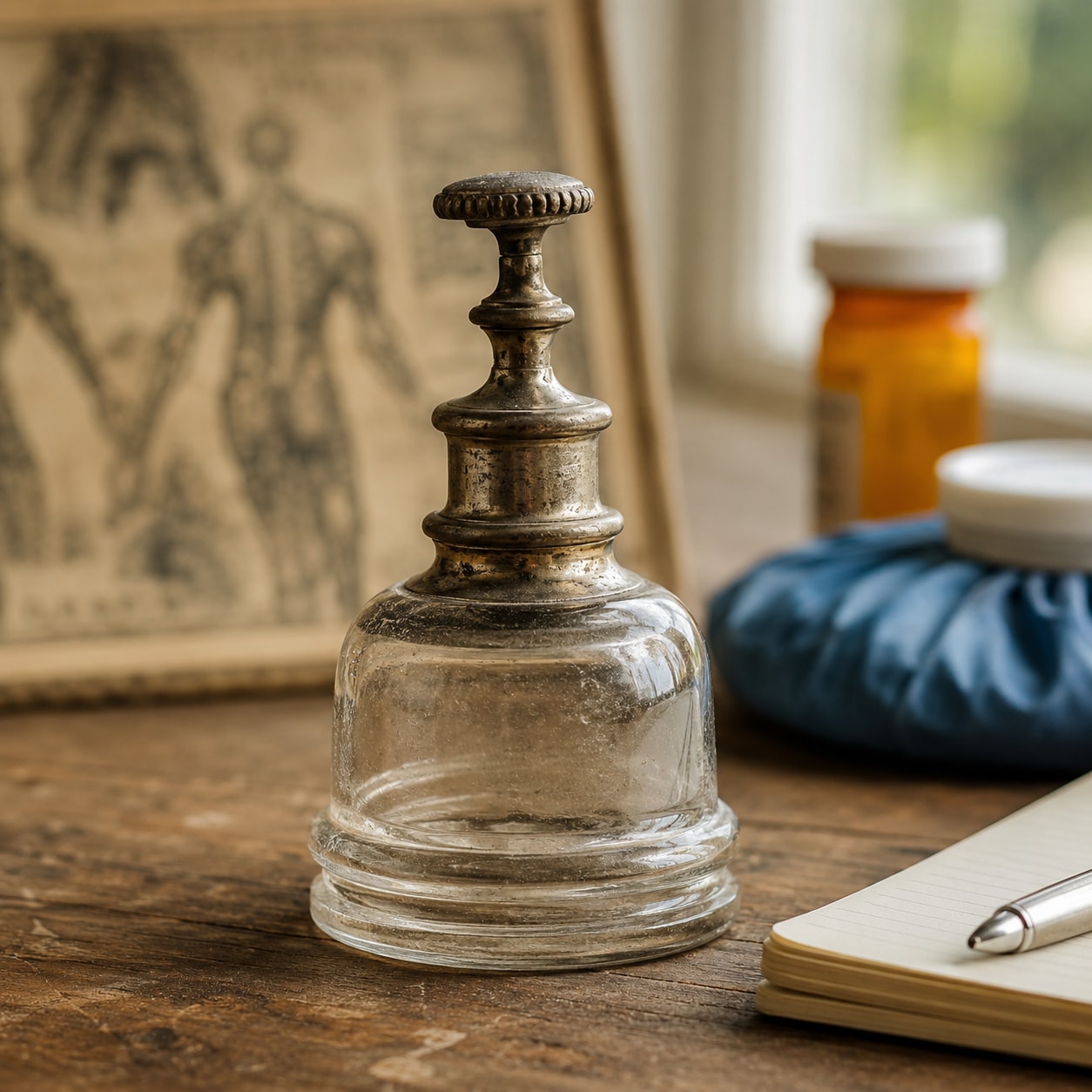 Context for the Pain Extractor Advertising Image: History vs. Modern Pain Guidance