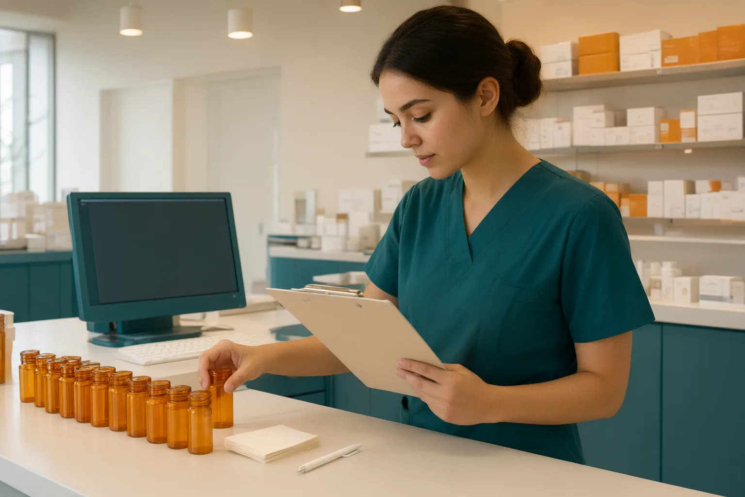 Editorial scene showing practical next steps for Can You Start Working Before Earning CPhT Certification? State and Employer Deadlines Explained