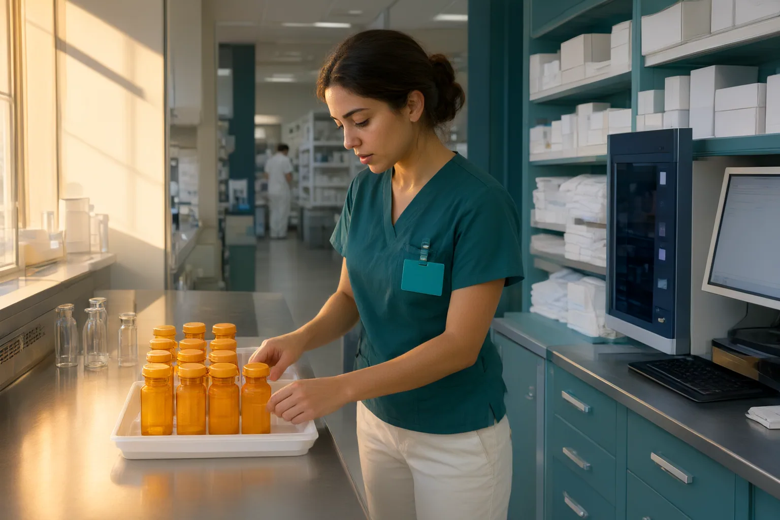 Editorial scene showing practical next steps for Hospital vs Retail Pharmacy Technician Careers: Duties, Skills, and Entry Requirements