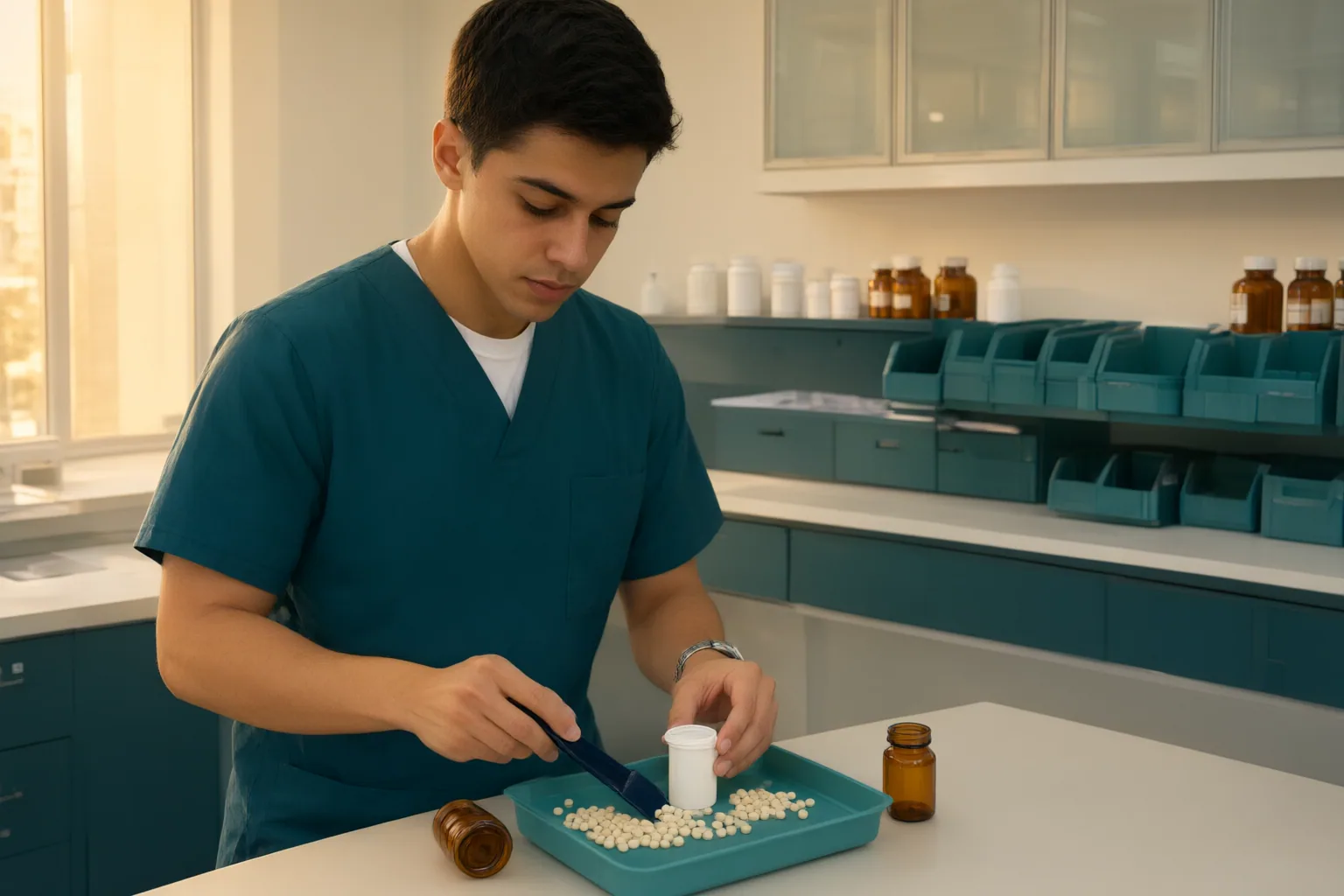 Editorial scene showing practical next steps for Pharmacy Technician Resume Skills: What to Include and How to Support Them