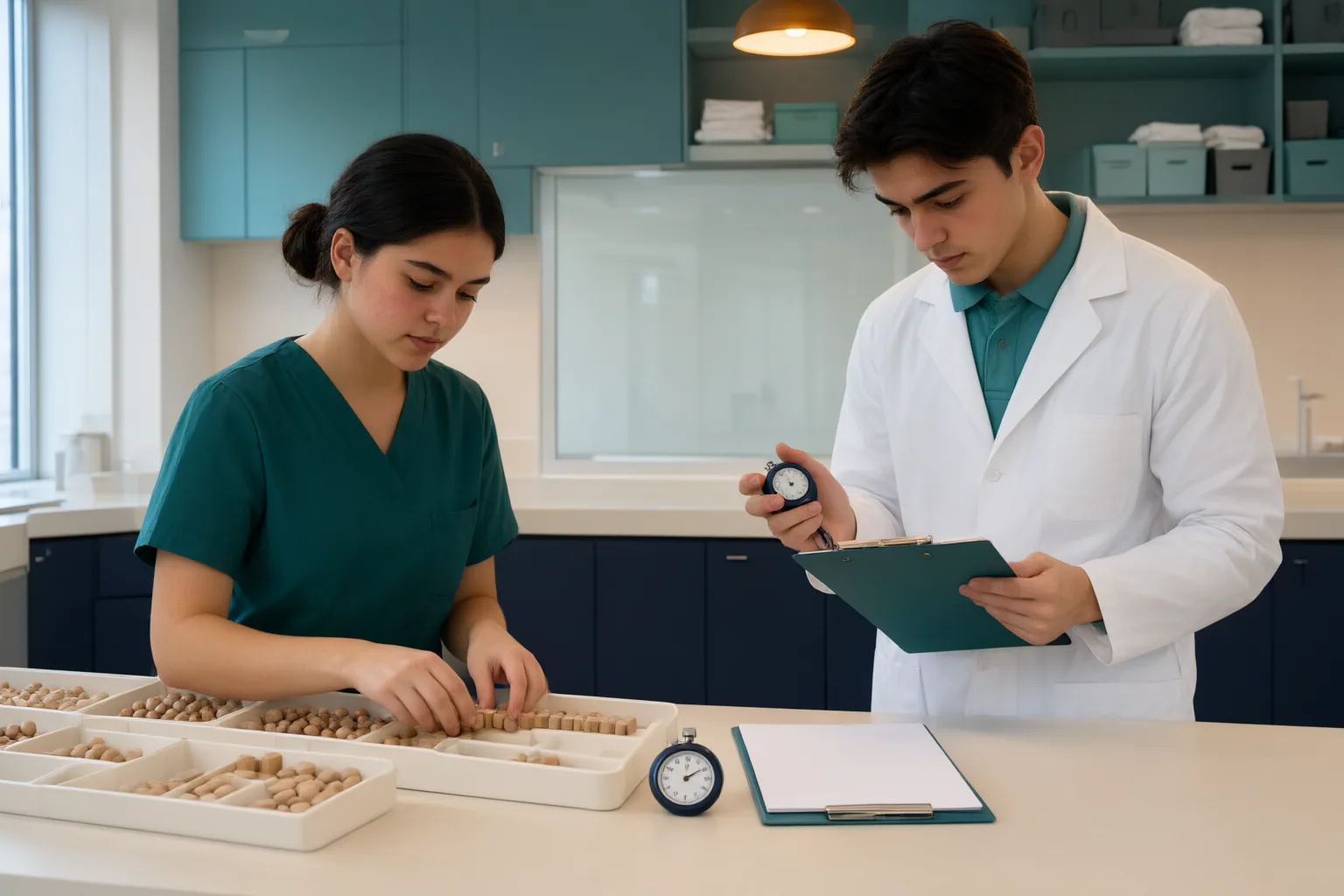 Editorial scene showing practical next steps for How Can Pharmacy Technician Students Build Speed Without Sacrificing Accuracy?
