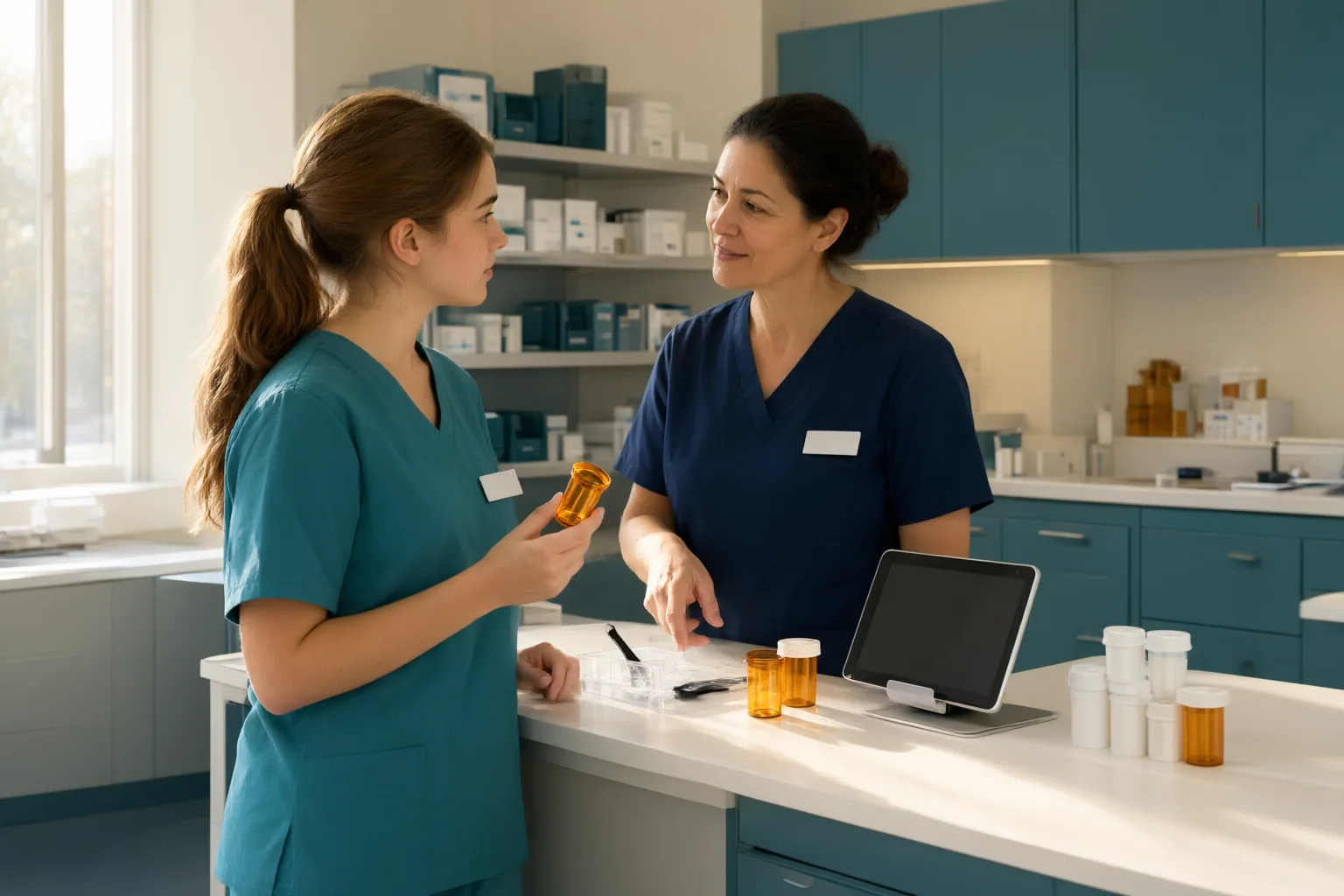 Editorial scene showing practical next steps for How Entry-Level Pharmacy Technicians Can Evaluate Supervision and Feedback Practices