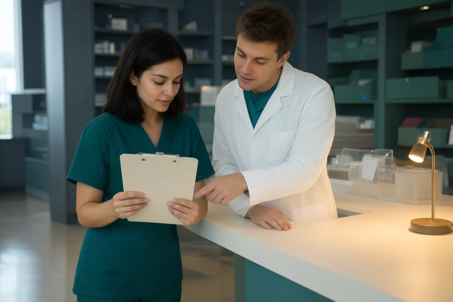 Editorial scene showing practical next steps for How Shift Differentials Affect Pharmacy Technician Pay and Overtime