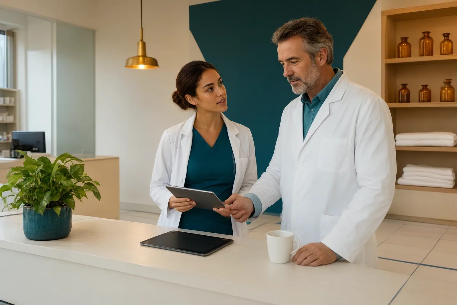 Editorial scene showing practical next steps for Probationary Pay Reviews: Questions Pharmacy Technicians Should Ask Before Accepting a Job